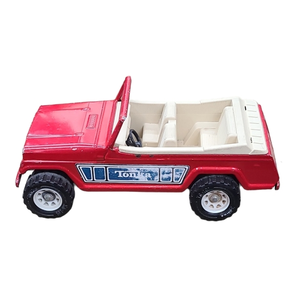 Vintage TONKA RED METAL JEEPSTER 1970's - Picture 2 of 11